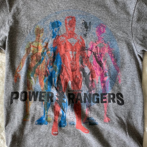 Power Rangers Grey Classic Graphic Tee - Picture 2 of 5